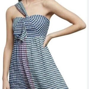 Maeve Anthropologie Dress, Size 6, Blue and Pink